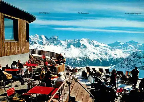 AK / Ansichtskarte St Moritz GR Gipfelrestaurant Piz Nair Kat. St Moritz