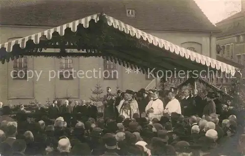 AK / Ansichtskarte Augsburg Grundsteinlegungsfeier St. Anton  Kat. Augsburg