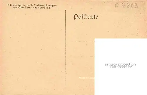 AK / Ansichtskarte Rudelsburg Kuenstlerkarte nach Federzeichnungen von Otto Zorn  Kat. Bad Koesen
