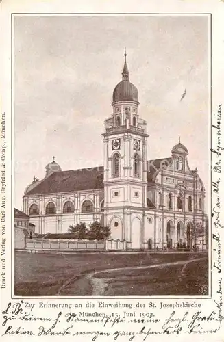 AK / Ansichtskarte Muenchen St. Josephskirche  Kat. Muenchen