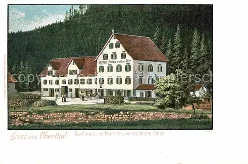 AK / Ansichtskarte Obertal Baiersbronn Gasthaus zum goldenen Adler  Kat. Baiersbronn