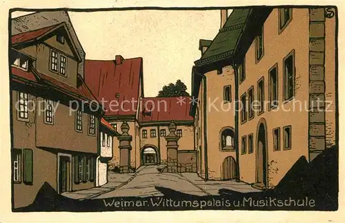 AK / Ansichtskarte Weimar Thueringen Wittumspalais Musikschule  Kat. Weimar