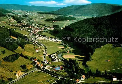 AK / Ansichtskarte Baiersbronn Schwarzwald Fliegeraufnahme Mitteltal Kat. Baiersbronn