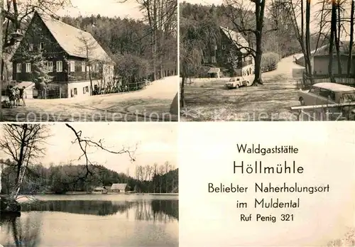 AK / Ansichtskarte Penig Waldgaststaette Hoellmuehle im Muldental Kat. Penig