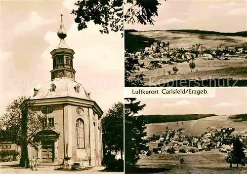 AK / Ansichtskarte Carlsfeld Erzgebirge mit Kirche Kat. Eibenstock