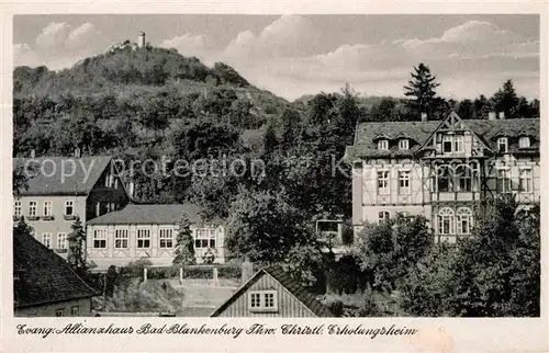 AK / Ansichtskarte Bad Blankenburg Evangelisches Allianzhaus Christliches Erholungsheim Kat. Bad Blankenburg