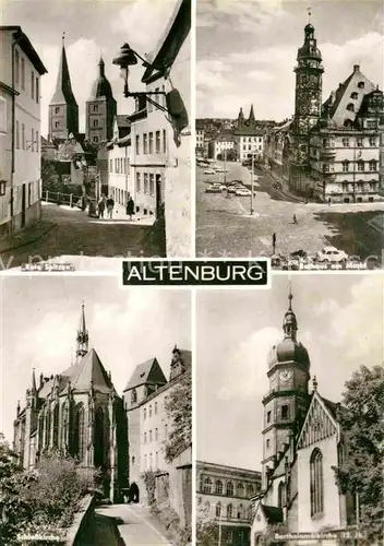 AK / Ansichtskarte Altenburg Thueringen Rote Spitzen Doppeltuerme Wahrzeichen Rathaus Markt Kirche Kat. Altenburg