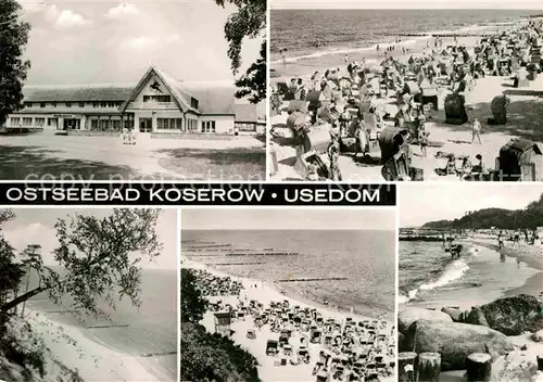 AK / Ansichtskarte Koserow Ostseebad Usedom Ferienheim Strand Steilkueste Kat. Koserow