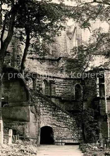 AK / Ansichtskarte Oybin Blick vom Bergfriedhof zur Klosterkirche Ruine Zittauer Gebirge Kat. Kurort Oybin