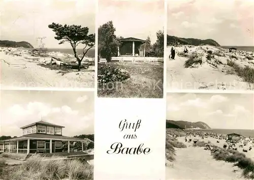 AK / Ansichtskarte Baabe Ostseebad Ruegen Strand Pavillon Gaststaette Duenen Kat. Baabe