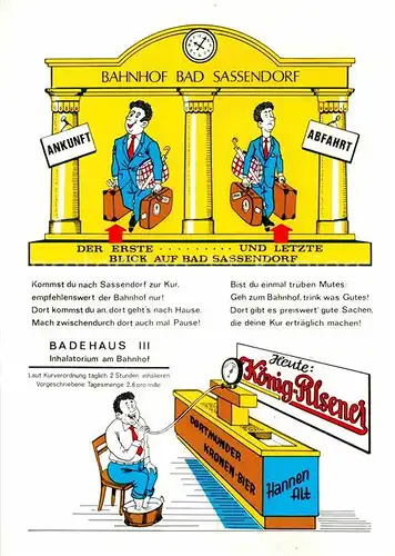 AK / Ansichtskarte Bad Sassendorf Bahnhofsgaststaette  Kat. Bad Sassendorf