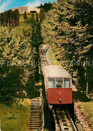 AK / Ansichtskarte Zahnradbahn Wildbad Schwarzwald Sommerberghotel  Kat. Bergbahn