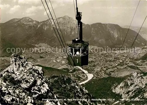 AK / Ansichtskarte Seilbahn Predigtstuhl Bad Reichenhall Hochstaufen  Kat. Bahnen