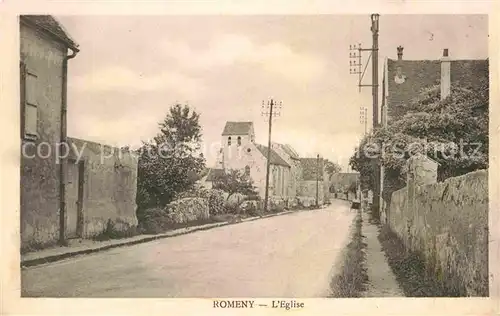 AK / Ansichtskarte Romeny sur Marne Eglise  Kat. Romeny sur Marne