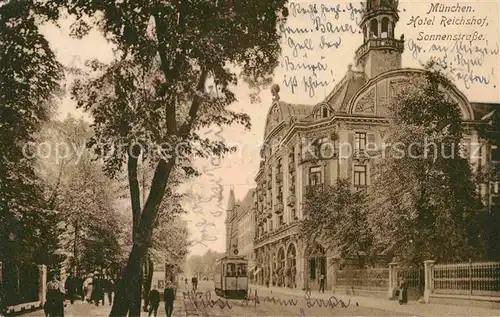 AK / Ansichtskarte Muenchen Hotel Reichshof Sonnenstrasse  Kat. Muenchen