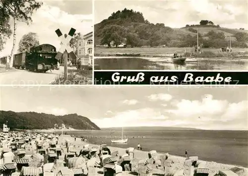 AK / Ansichtskarte Baabe Ostseebad Ruegen Strand Fischer Kat. Baabe