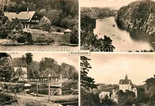 AK / Ansichtskarte Kriebstein Schloss Partie am Fluss Kat. Kriebstein