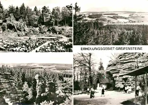 AK / Ansichtskarte Ehrenfriedersdorf Erzgebirge Erholungsgebiet Greifensteine Freilichtbuehne Felsformationen Kat. Ehrenfriedersdorf