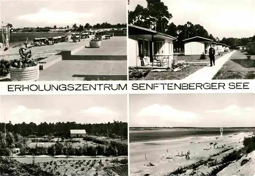 AK / Ansichtskarte Senftenberg Niederlausitz Erholungszentrum Senftenberger See Strand Promenade Bungalows Kat. Senftenberg