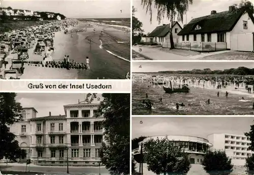 AK / Ansichtskarte Insel Usedom Ostseebaeder Bansin Heringsdorf Zempin Ahlbeck Loden Koelpinsee