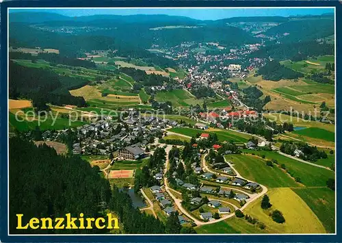 AK / Ansichtskarte Lenzkirch Heilklimatischer Jahreskurort im Schwarzwald Fliegeraufnahme Kat. Lenzkirch