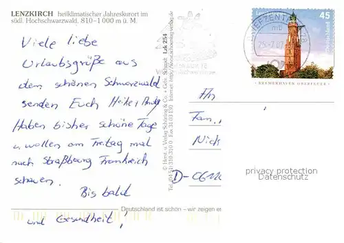 AK / Ansichtskarte Lenzkirch Heilklimatischer Jahreskurort im Schwarzwald Fliegeraufnahme Kat. Lenzkirch