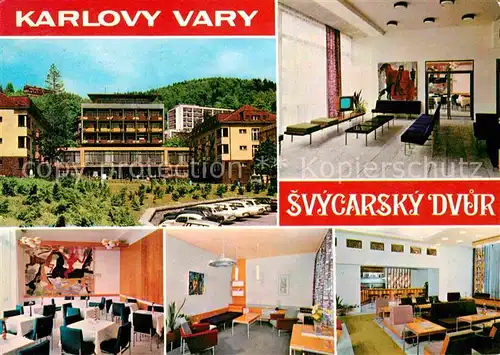 AK / Ansichtskarte Karlovy Vary Sanatorium Svycarsky dvur Kat. Karlovy Vary Karlsbad