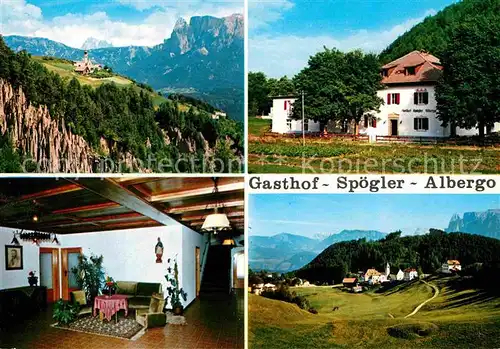 AK / Ansichtskarte Lengmoos Ritten Gasthof Pension Spoegler Albergo Alpenpanorama