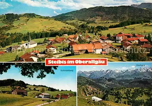 AK / Ansichtskarte Steibis Panorama Schindelberg Hochgrat Kat. Oberstaufen