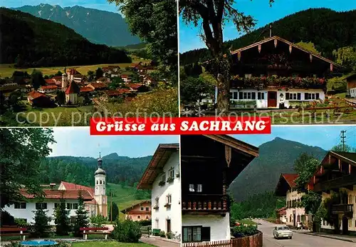 AK / Ansichtskarte Sachrang Chiemgau Panorama Kirche Teilansicht  Kat. Aschau i.Chiemgau