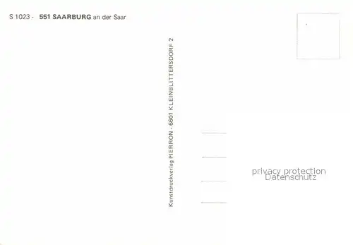 AK / Ansichtskarte Saarburg Saar Teilansicht  Kat. Saarburg