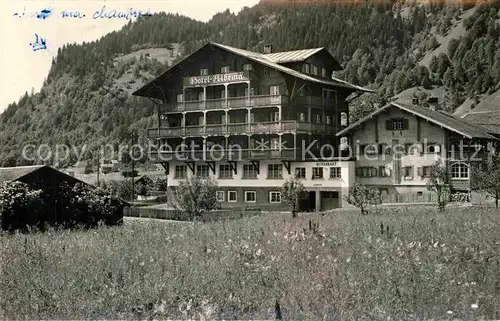 AK / Ansichtskarte Klosters Dorf Hotel Albeina