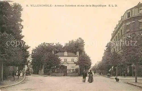 AK / Ansichtskarte Villemomble Avenue Outrebon et rue de la Republique Kat. Villemomble