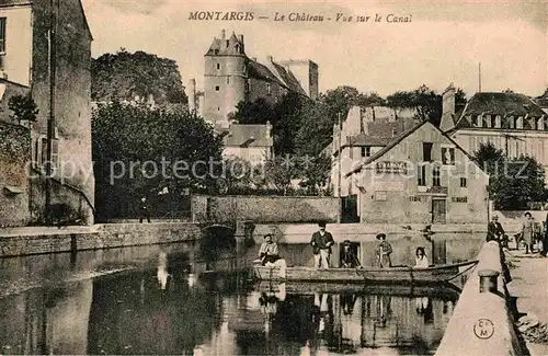 AK / Ansichtskarte Montargis Loiret Le Chateau Vue sur le Canal Kat. Montargis
