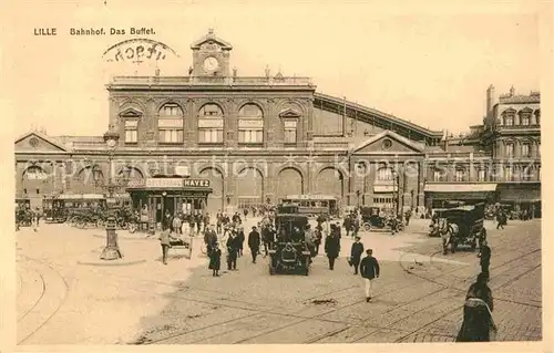 AK / Ansichtskarte Lille Antwerpen Bahnhof Das Buffet Kat. 