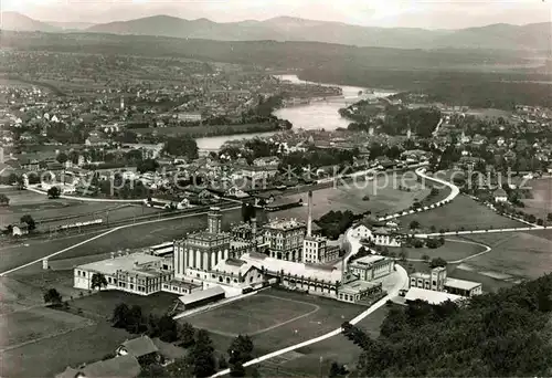 AK / Ansichtskarte Rheinfelden AG Brauerei Feldschloesschen Fliegeraufnahme Kat. Rheinfelden