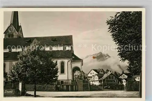 AK / Ansichtskarte Stans NW Kirche Panorama