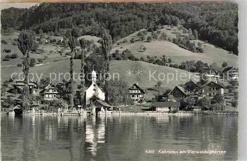 AK / Ansichtskarte Kehrsiten Vierwaldstaettersee Kirche Panorama Kat. Kehrsiten