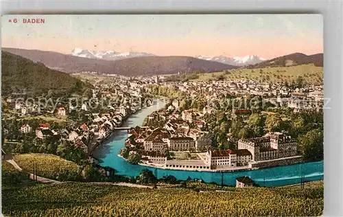 AK / Ansichtskarte Baden AG Panorama Kat. Baden