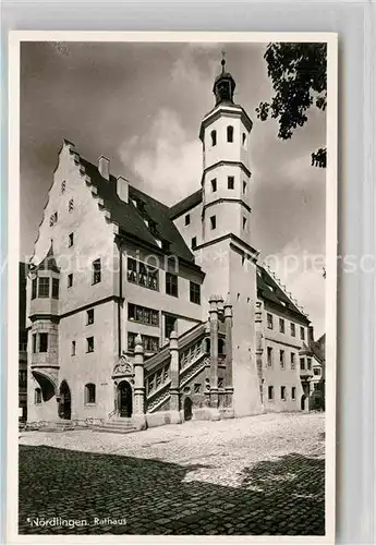 AK / Ansichtskarte Noerdlingen Rathaus Kat. Noerdlingen