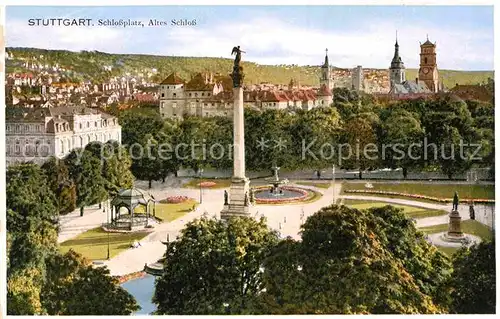 AK / Ansichtskarte Stuttgart Altes Schloss Schlossplatz Kat. Stuttgart