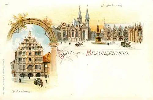 AK / Ansichtskarte Braunschweig Altstadtmarkt Gewandhaus Kat. Braunschweig