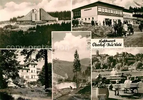 AK / Ansichtskarte Oberhof Thueringen Kuranlage Schanzenbaude Interhotel Panorama  Kat. Oberhof Thueringen