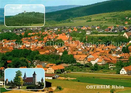 AK / Ansichtskarte Ostheim Rhoen Panorama Lichtenburg Kirchenburg Kat. Ostheim v.d.Rhoen