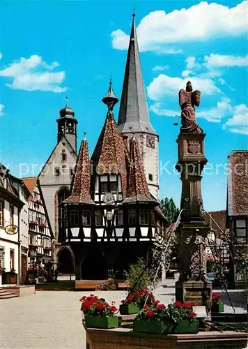 AK / Ansichtskarte Michelstadt Marktplatz Rathaus  Kat. Michelstadt