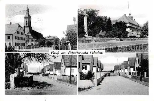 AK / Ansichtskarte Schutterwald Kirche Ortsansichten Kat. Schutterwald