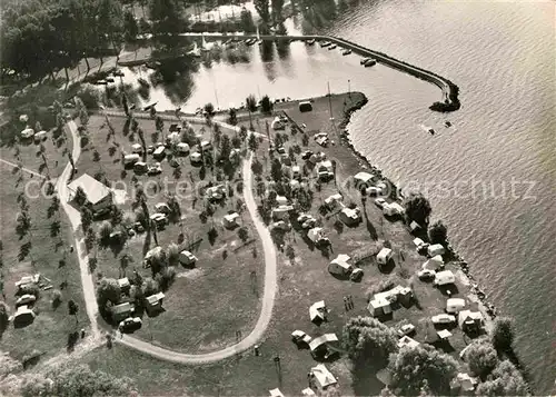 AK / Ansichtskarte Yverdon VD Camping Lac de Neuchatel Vue aerienne Kat. Yverdon