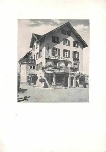 AK / Ansichtskarte Chur GR Hotel Schweizerhaus Kat. Chur