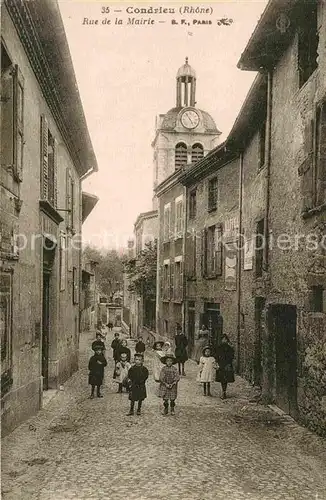 AK / Ansichtskarte Condrieu Rue de la Mairie Kat. Condrieu