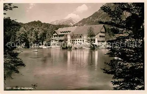 AK / Ansichtskarte Garmisch Partenkirchen Hotel Badersee Kat. Garmisch Partenkirchen